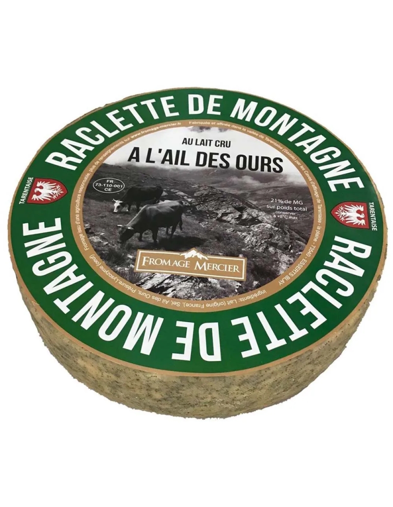 Raclette à l'Ail des Ours au lait cru — Fromage maison de Savoie | Maison Mercier