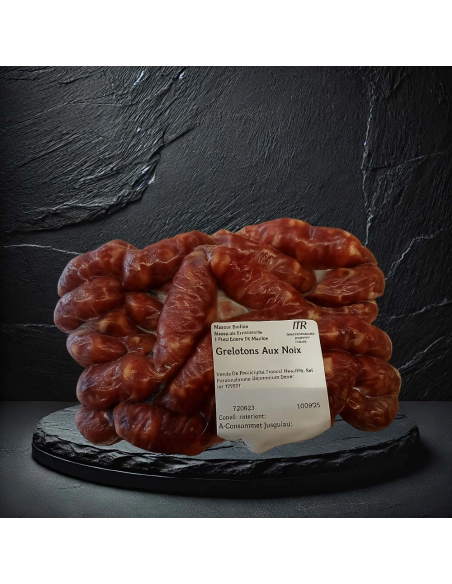 Grelottons aux Noix – Spécialité Artisanale de Charcuterie Maison