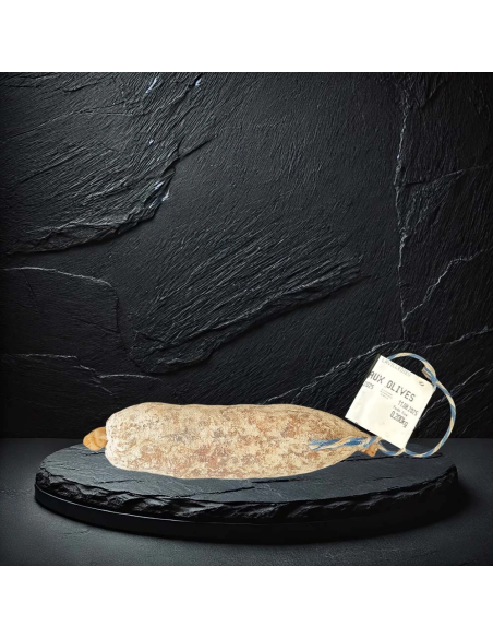 Saucisson Sec aux Olives Noires – Maison de Jastres