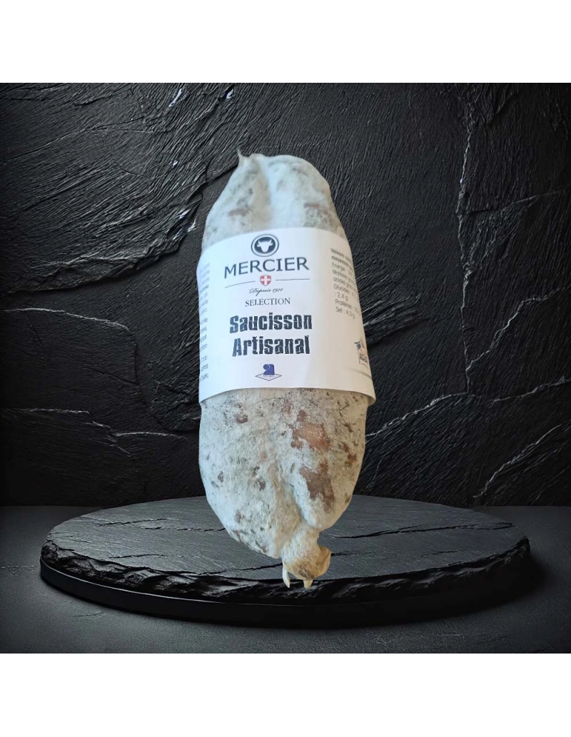 Saucisson sec pur porc nature – Maison Mercier | 300 g
