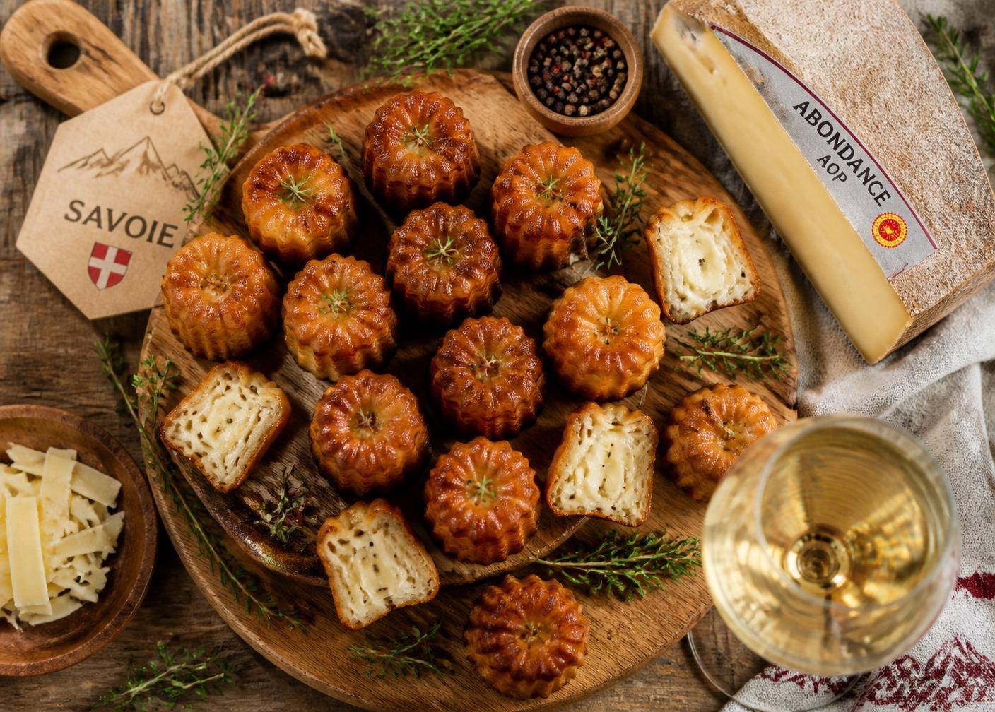 Cannelés salés à l'Abondance AOP : la recette apéritive à faire la veille